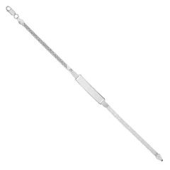 PULSERA DE IDENTIDAD BISMARK DE PLATA 925 - comprar online