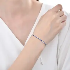 Imagen de Pulsera de Plata 925 AJUSTABLE CON CUBIC VARIOS MOD 37715
