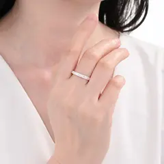 ANILLO DE PLATA 925 CON CUBIC MEDIO SIN FIN - comprar online
