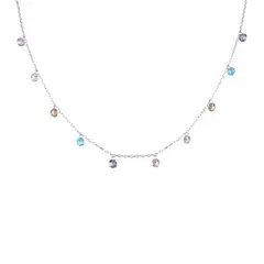 GARGANTILLA CON CUBIC COLGANTE EN PLATA 925 en internet