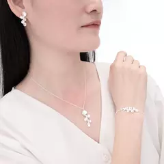 GARGANTILLA CIRCULOS COLGANTES EN PLATA - comprar online