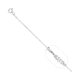 CADENA SINGAPOUR 1GR DE PLATA 925