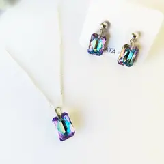 AROS SW EMERALD CUT EN PLATA - tienda online