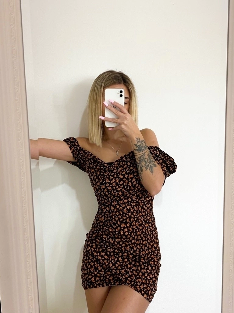 Vestido Flower Naranja thumbnail 3