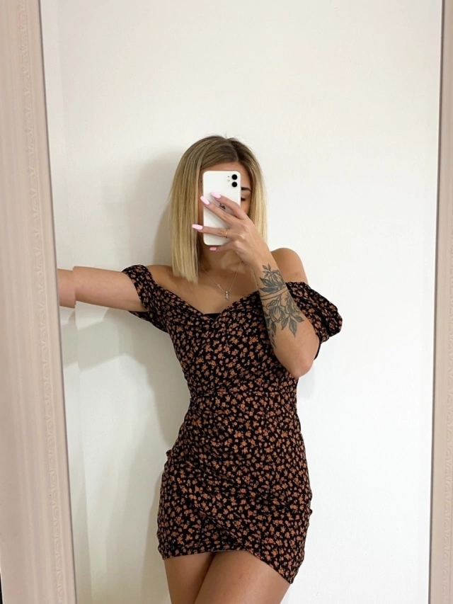 Vestido Flower Naranja thumbnail 2