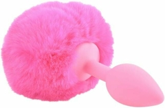 PLUG ANAL COLA DE CONEJA NEON BUNNY TAIL PINK - comprar en línea