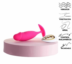 VIBRADOR & PLUG A CONTROL REMOTO WHALE SEX PINK