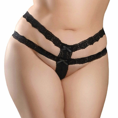 TANGA PLUG ANAL HOOKUP PANTIES CROTCHLESS SECRET GEM- FITS SIZE XL-XXL - comprar en línea