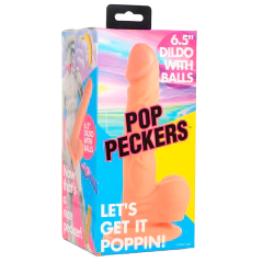 Pop Pecker 6.5 Inch Dildo With Balls DILDO - comprar en línea