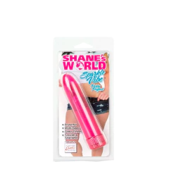 VIBRADOR TIPO MISIL, GLITER, SHANE WORLD SPARKLE VIBES PINK - comprar en línea