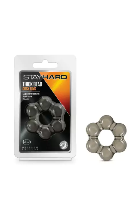 ANILLO RETARDANTE STAY HARD THICK BEAD PERLAS POTENCIADORAS