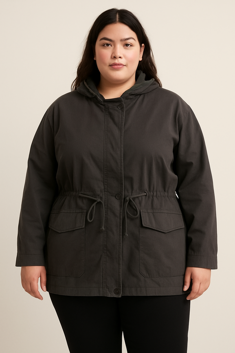 Parka negra - comprar online