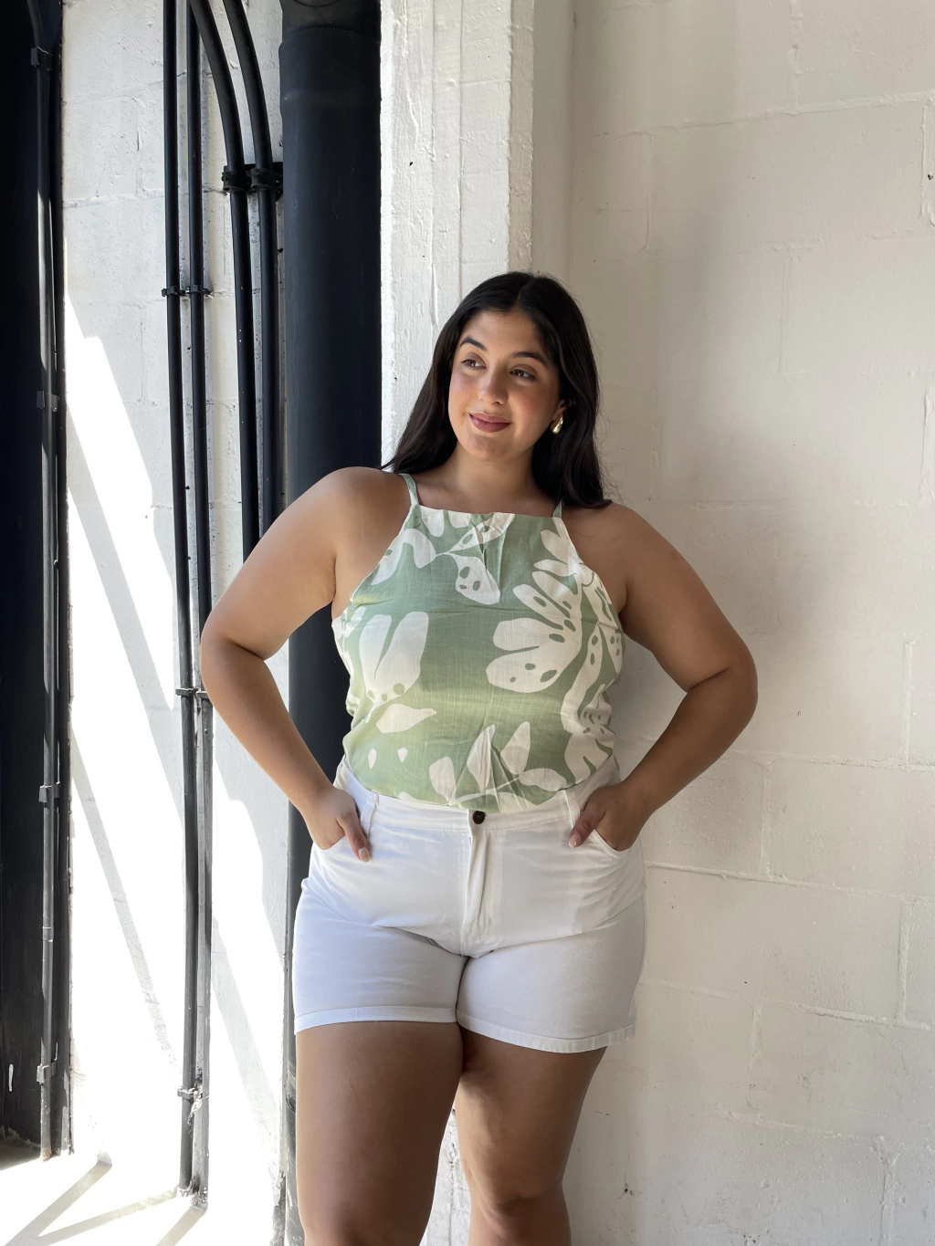 - Short elastizado blanco -