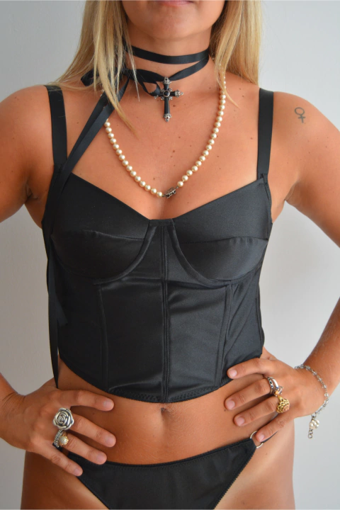 Bombacha Inferno - satinada - AIR Lingerie