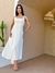 Vestido Decote Quadrado Alça Natural - loja online