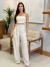 Pantalona Pregas Damares Natural - comprar online