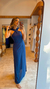 Vestido Linho Serena Azul Marinho - MUNDALUA