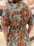 Vestido Decote V Soraia Estampado - MUNDALUA
