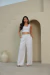Calça Pantalona Madalena Off White na internet