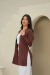 Cardigã Lorena Marrom - comprar online