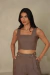 Cropped Madalena Marrom - comprar online