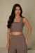 Cropped Madalena Marrom
