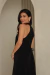 Vestido Gola Alta Hera Preto - comprar online
