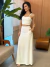 Saia Alfaiataria Pesponto Ágatha Off White - comprar online