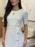 Vestido Linho Botões Natural na internet