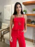 Camiseta Linho Brisa Vermelho
