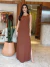 Vestido Madrid Marrom - comprar online