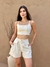 Cropped Linho Reto Cacau Natural - loja online