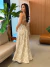 Imagem do Vestido Astral Bonito Estampado Bege