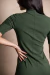 Vestido Gola Alta Roma Verde - loja online