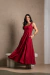 Vestido Benedita Cereja - MUNDALUA