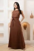 Vestido Natália Marrom