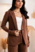 Imagem do Blazer Risca de Giz Marini Marrom