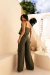 Calça Pantalona Cargo Adele Verde