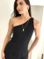 Camiseta Ombro Único Giovanna Preto - comprar online