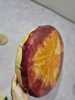 Tambor Lakota Exclusivo Tye Dye - Teia Mágica