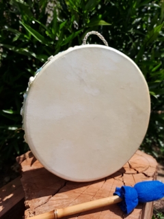Tambor Oceânico decorado - Teia Mágica