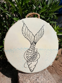 Tambor Ocean Drum decorado Calda da Sereia - comprar online