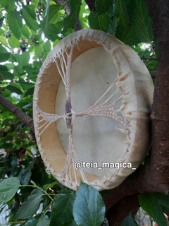 Tambor Xamânico - Felicidade e Movimento das Estrelas - Sob Encomenda - Teia Mágica