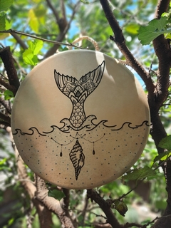 Tambor Ocean Drum com pintura - comprar online