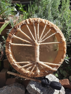 Tambor Lakota Ancestral Árvore da Vida - Teia Mágica