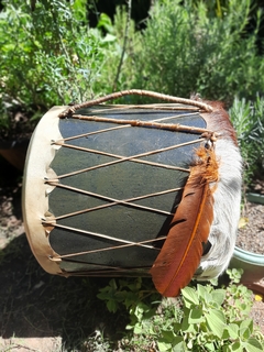Tambor Pueblo 35x35cm - Teia Mágica