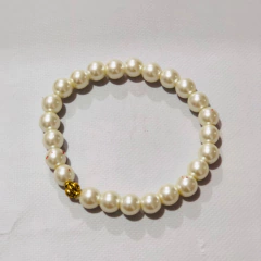 Pulseira Pérola De Vidro 8mm