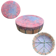Tambor Lakota Tye Dye