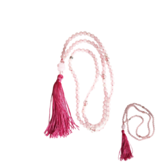 Japamala Quartzo Rosa 6mm - Amor próprio - comprar online