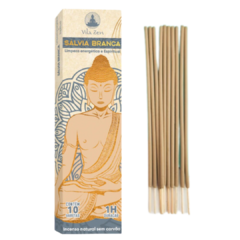 Incenso Natural Sálvia Branca - Limpeza Energética e Espiritual